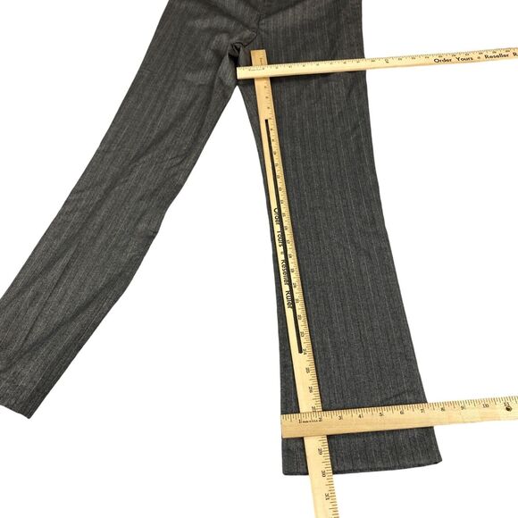 Elliott Lauren Trouser Pants Womens Size 4 Gray Pinstriped Bootcut Leg - Picture 6 of 16